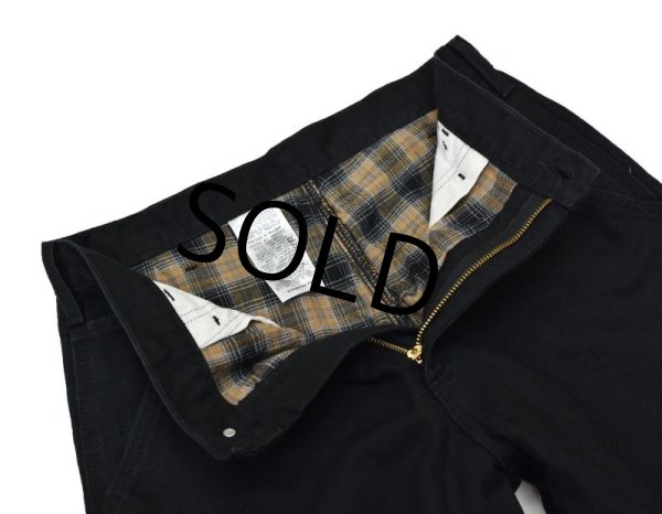 画像6: 【ビンテージ】【カーハート】【carhartt】黒【チェック裏地付き】【ペインターパンツ】【32ｘ32】  (6)