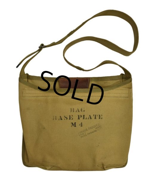 画像4: 40's【ビンテージ】ww2【米軍実物】U.S.ARMY【BASE PLATE M4】【ステンシル入り】【ショルダーバッグ】  (4)