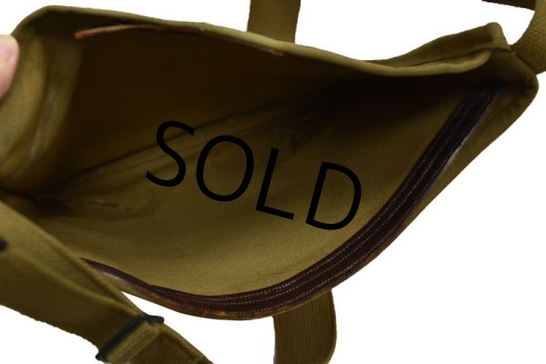 画像6: 40's【ビンテージ】ww2【米軍実物】U.S.ARMY【BASE PLATE M4】【ステンシル入り】【ショルダーバッグ】  (6)