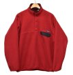 画像1: 【パタゴニア】patagonia【赤×黒】シンチラフリース【スナップＴ】プルオーバー【サイズＬ】  (1)