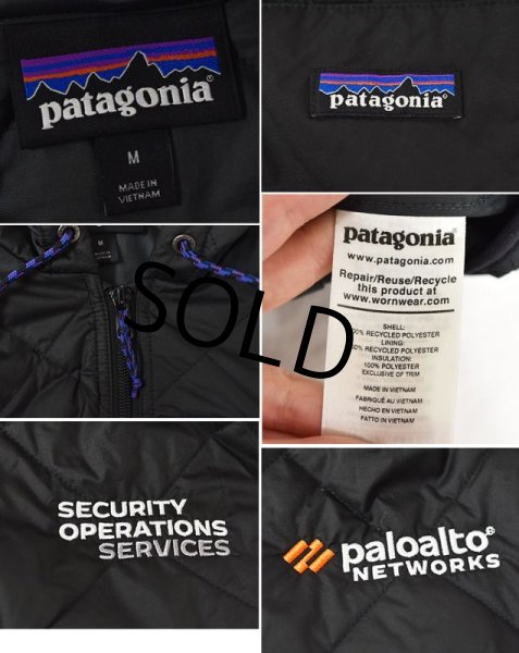 画像2: 【パタゴニア】patagonia【黒】【ダイヤモンドキルテッドボマーフーディー】【キルティングジャケット】【サイズM】  (2)