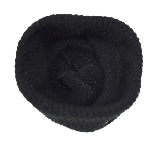 画像3: 【ビンテージ】【ROSE FENCE INC】【黒】【バラ】 【ニットキャップ】 【ニット帽】   (3)