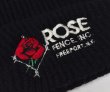 画像2: 【ビンテージ】【ROSE FENCE INC】【黒】【バラ】 【ニットキャップ】 【ニット帽】   (2)