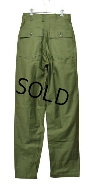画像5: 60's デッドストック【米軍実物】【ビンテージ】【平ボタン】【ベイカーパンツ】【ユーティリティパンツ】【OG107】【30×35】 (5)