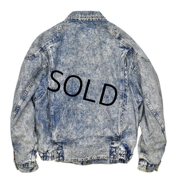 画像3: 【90's】【USA製】【ビンテージ】【リーバイス】ケミカルウォッシュ【Gジャン】【デニムブルゾン】【サイズL】  (3)