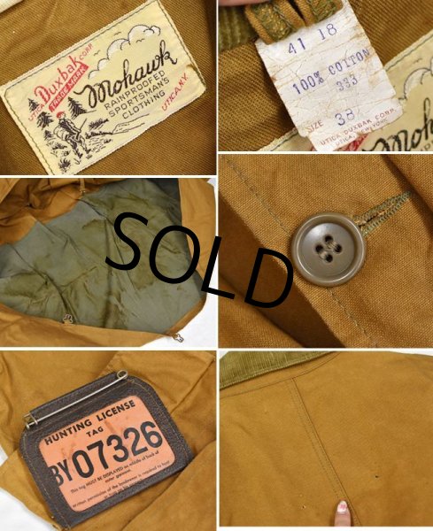 画像2: 【程度良好‼】60's【ビンテージ】【ダックスバック 】duxbak【ハンティングジャケット】【US38】  (2)