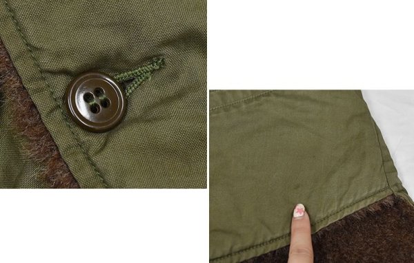 画像2: 40〜50's【ビンテージ】【アルパカベスト】ハンティングベスト Sサイズ程度 レディース古着   (2)