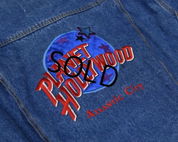 画像4: 【ビンテージ】【Planet hollywood】【プラネットハリウッド】【デニムジャケット】【サイズＳ】  (4)