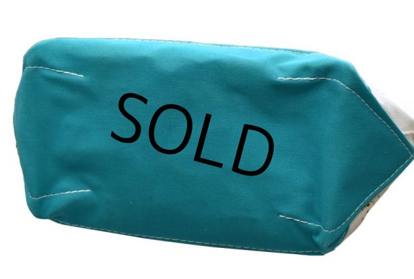 画像8: 程度良好!!【ビンテージ】【USA製】【L.L.bean】【L.L.ビーン】【キャンバス】【トートバッグ】【THE FAMILY Center at Exeter Hospital】【白×エメラルド】  (8)