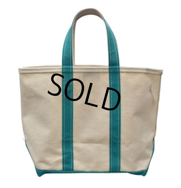 画像4: 程度良好!!【ビンテージ】【USA製】【L.L.bean】【L.L.ビーン】【キャンバス】【トートバッグ】【THE FAMILY Center at Exeter Hospital】【白×エメラルド】  (4)