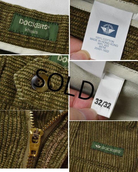 画像2: 【DOCKERS】ドッカーズ【ブラウン】【２タックコーデュロイパンツ】【32×32】  (2)
