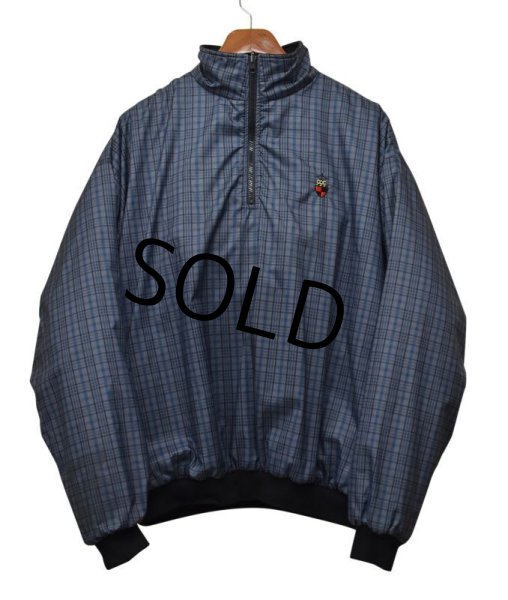 画像2: 【USA製】【ビンテージ】【Roche】【チェックナイロン×ポーラテックフリース】リバーシブル【ハーフジップ】【プルオーバージャケット】【サイズXL】  (2)
