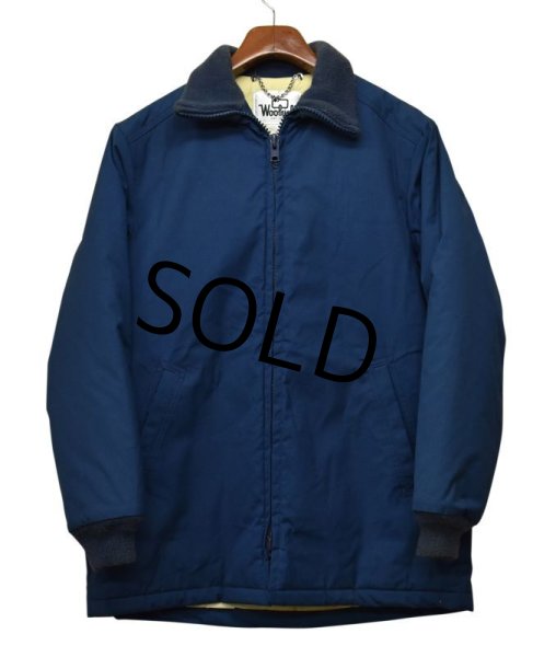 画像1: 80's~ 【USA製】【ビンテージ】【ウールリッチ】woolrich【青】【中綿入り】【フルジップジャケット】ジャケット 【サイズM】  (1)