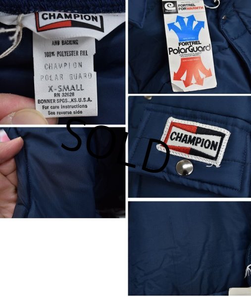 画像2: USA製【デッドストック】【ビンテージ】【チャンピオンプラグ】【中綿入りダウンジャケット】【サイズXS】  (2)