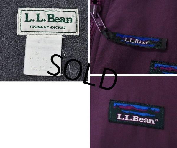 画像2: 【ビンテージ】L.L.Bean 【ＬＬビーン】【紫×グレー】【ウォームアップジャケット】  (2)