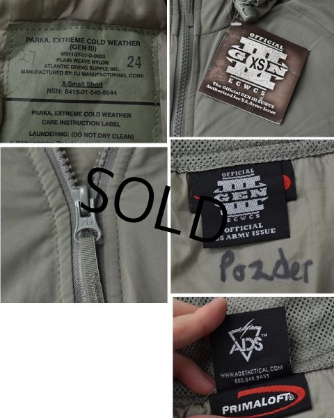画像2: 【デッドストック】【米軍実物】【ECWCS】【GENIII】【レベル7】【プリマロフトジャケット】【XS-S】  (2)