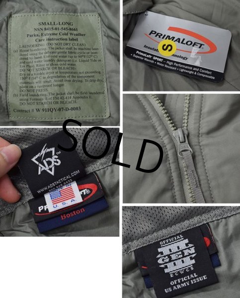 画像2: 【デッドストック】【米軍実物】【ECWCS】【GENIII】【レベル7】【プリマロフトジャケット】【S-Long】  (2)