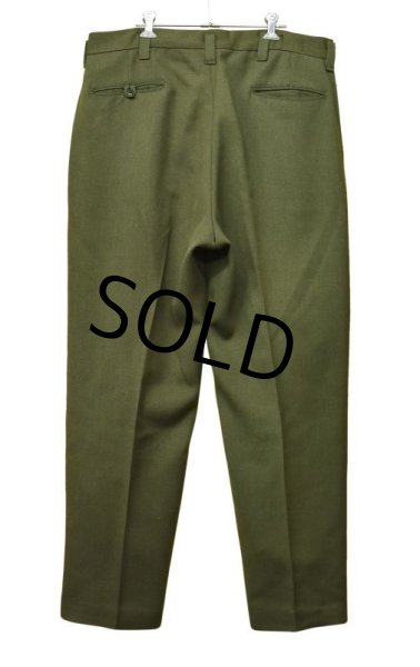 画像3: 【ビンテージ】【筆記体】【L.L.bean】ＬＬビーン【緑】【ウールサージパンツ】【Ｗ38程度】  (3)