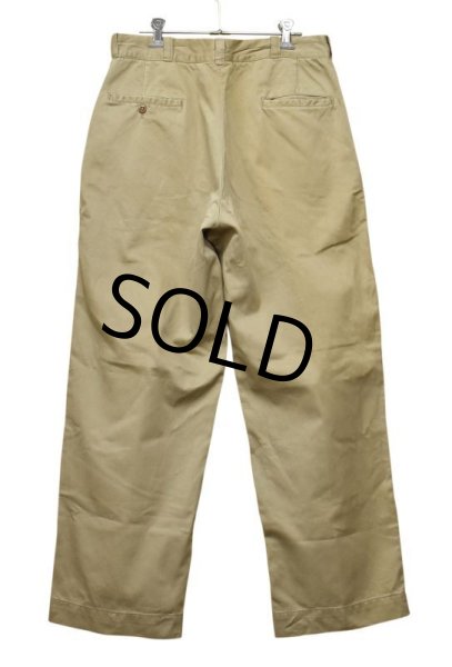 画像3: 【60's】【ビンテージ】【U.S.ARMY】米軍実物【チノパンツ】【チノパン】【W31程度】  (3)
