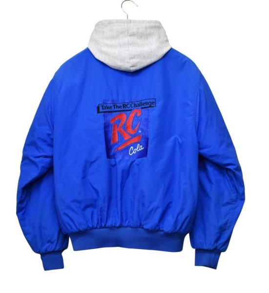 画像3: 【90’s】【USA製】【ビンテージ】【青】【Take The RC Challenge 】フード付き【中綿入りブルゾン】【サイズL】  (3)