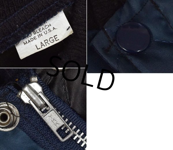 画像2: 【USA製】【デッドストック】【ビンテージ】【紺】【キルティングジャケット】【サイズＬ】   (2)