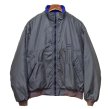 画像1: USA製【パタゴニア】patagonia【チャコール×青】【シェルドシンチラジャケット 】【裏フリースブルゾン】【サイズＬ】  (1)