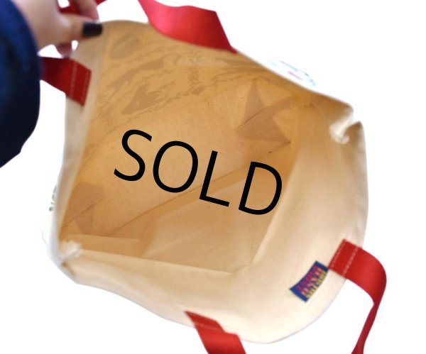 画像3: 【未使用】【BOSTON HAND PRINT】【生成り】【猫】【キャンバスコットン】【トートバッグ】  (3)