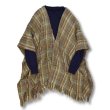 画像5: 【アイルランド製】【Boyne Valley Weavers】【チェック】【ニット】【ポンチョストール】  (5)