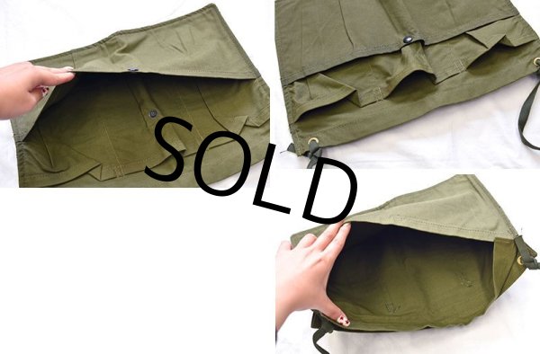 画像2: 【デッドストック】【ビンテージ】米軍【U.S.ARMY】【Patients effects BAG】【ペーシェントエフェクトバッグ】【エプロン】【ウォールポケット】  (2)