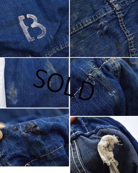 画像2: 40's【ビンテージ】【米軍実物】【U.S.ARMY】ステンシル【デニムランドリーバッグ】  (2)