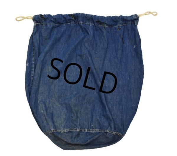 画像6: 40's【ビンテージ】【米軍実物】【U.S.ARMY】ステンシル【デニムランドリーバッグ】  (6)