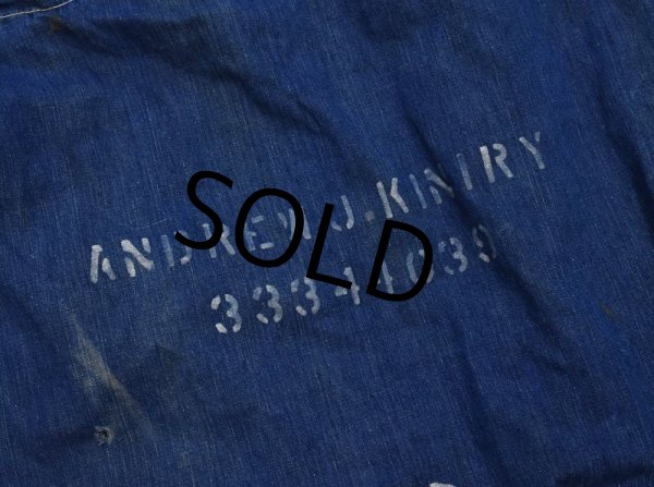 画像4: 40's【ビンテージ】【米軍実物】【U.S.ARMY】ステンシル【デニムランドリーバッグ】  (4)