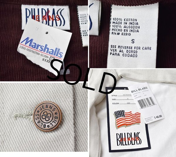 画像2: 【新品未使用】【BLUE BLASS】【生成り】襟コーデュロイ【カバーオール】コットンジャケット【サイズS】【レディース古着】  (2)