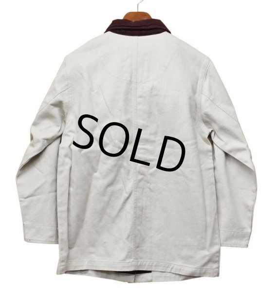画像3: 【新品未使用】【BLUE BLASS】【生成り】襟コーデュロイ【カバーオール】コットンジャケット【サイズS】【レディース古着】  (3)
