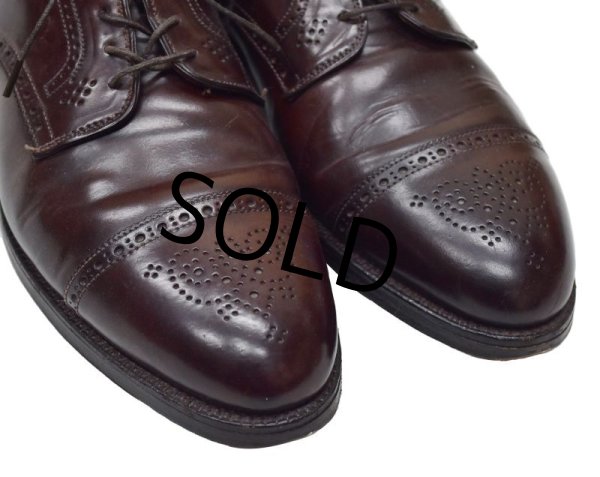 画像5: 【ビンテージ】【オールデン】ALDEN x Sherman Brothers 別注【メダリオンキャップトゥ】ブラウン 【レザーシューズ】【12 B/D】【30cm程度】  (5)