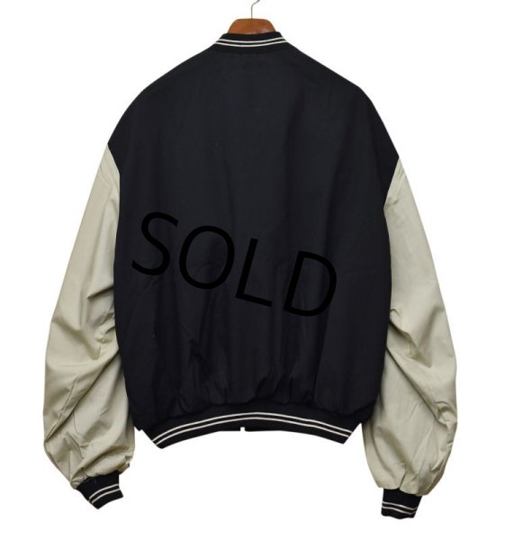 画像3: 【USA製】デッドストック【KingLouie】【黒×ベージュ】【ジップアップブルゾン】【サイズ 3XL】  (3)