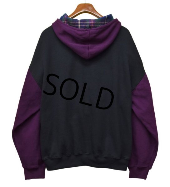 画像3: 【ビンテージ】【CLAYBLOOK】【黒×紫】【パーカー】【サイズＸＬ】  (3)
