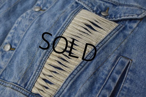 画像4: 〜90's【ビンテージ】【L.A.GEAR】【デニムジャケット】【サイズＬ】  (4)