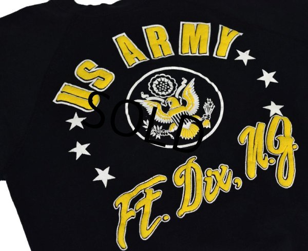 画像4: 80's【ビンテージ】【USA製】【ARTEX】黒【U.S.ARMY】【スウェット】【サイズM】  (4)