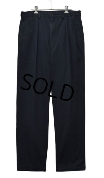 画像2: 【ラルフローレン】Ralph Lauren【黒】【２タック】【コットンパンツ】【34×32】  (2)