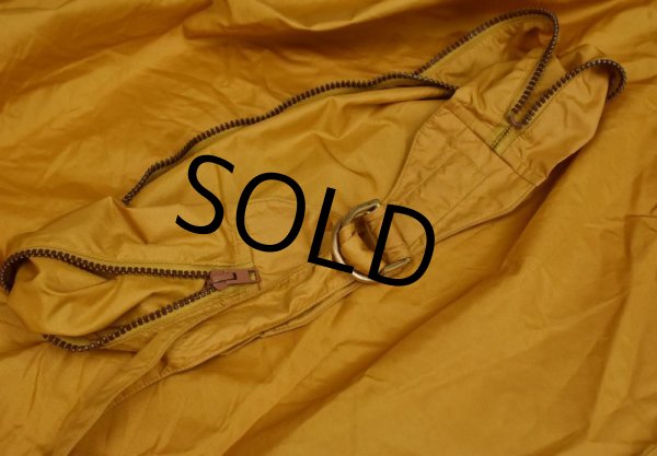 画像6: 【ビンテージ】【MIGHTY・MAC】【マイティーマック】【ゴールド・カラシ色】【折り畳み】【ナイロンジャケット】【サイズＳ】  (6)