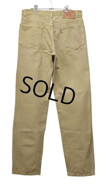 画像4: 【ビンテージ】USA製【LEVI'S】【リーバイス】【550】【ライトブラウン】リラックスフィット【デニムパンツ】【36x34】  (4)