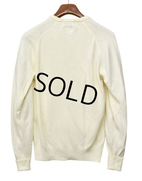 画像3: ビンテージ【カルバンクライン】【カシミア100％】生成り【Ｖネックセーター】  (3)