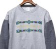 画像1: ビンテージ【USA製】【OUTER BANK N.C.】【しもふりグレー×グレー】袖フリース【2トーン】【スウェット】【サイズＬ】  (1)