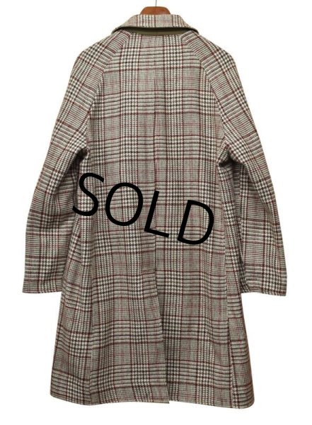 画像6: 程度良好【リバーシブル】【ベージュ】【グレンチェック】【ステンカラーコート】【サイズ４０Ｌ】  (6)
