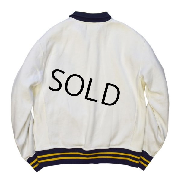 画像4: 【ラルフローレン】【POLO ralph lauren】【白×紺×黄】【ハーフジップ】【スウェット】【サイズL】  (4)