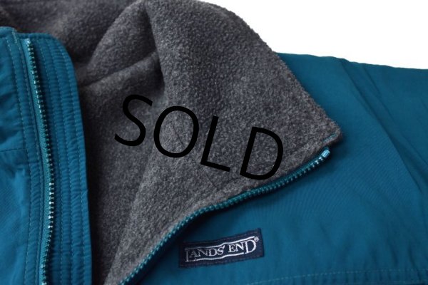 画像5: 【USA製】90's 【ビンテージ】【ランズエンド】【LANDS' END】【裏フリース】【ハーフジップジャケット】【サイズS】  (5)