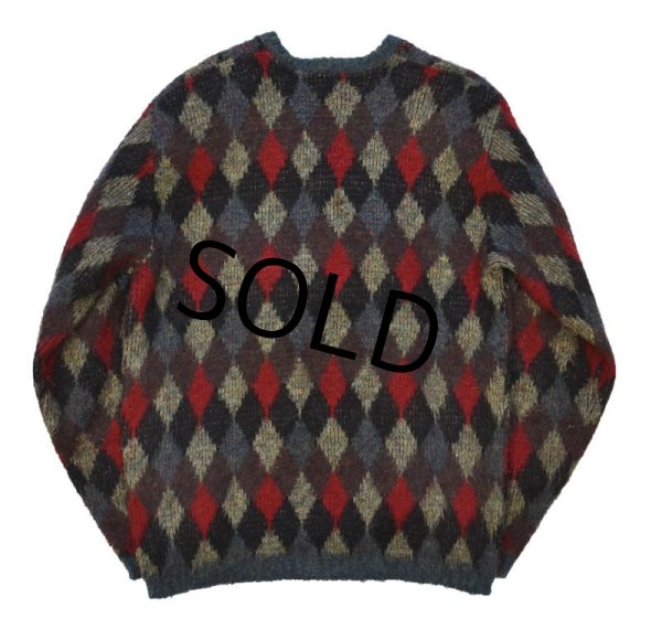 画像3: 70's ビンテージ【マクレガー】【McGREGOR】【アーガイル柄】Vネック【アクリルセーター】【サイズM】  (3)