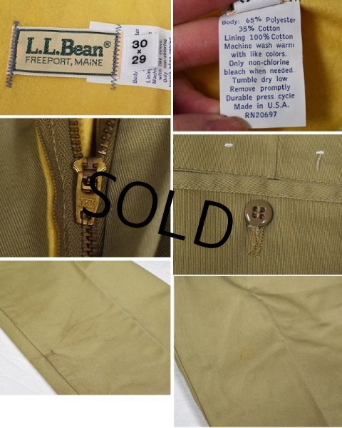 画像2: ~90's USA製【ビンテージ】【デッドストック】 ＬＬビーン【L.L.bean】裏地付き【ワークパンツ】ディッキーズ【ベージュ】【30×29】  (2)