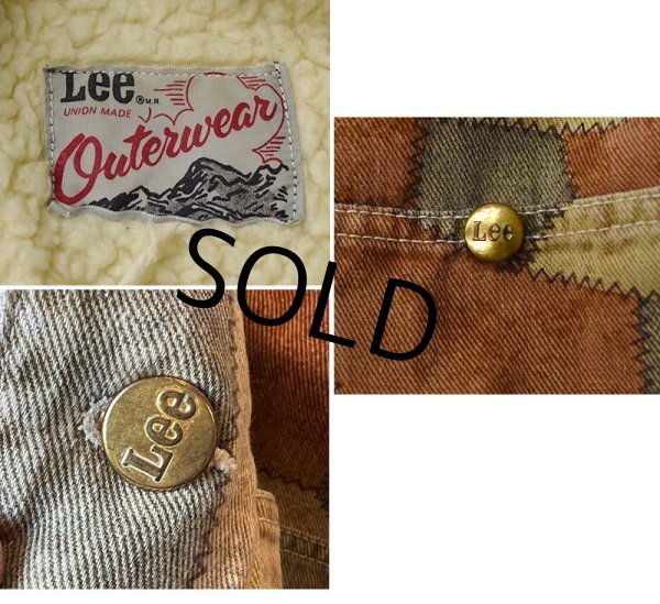 画像2: 70's【ビンテージ】【Lee】【パッチワークプリントカバーオール】【カバーオール】  (2)